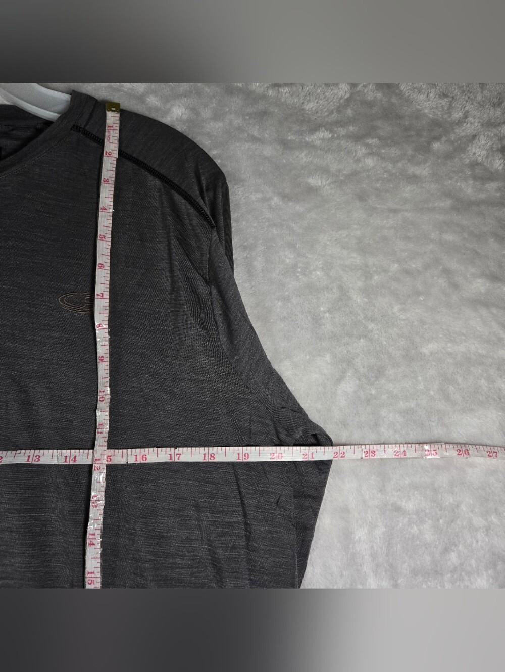 Icebreaker Cool Lite Long Sleeve Crewneck Shirt Men Large Gray Merino Wool Blend - Picture 7 of 11